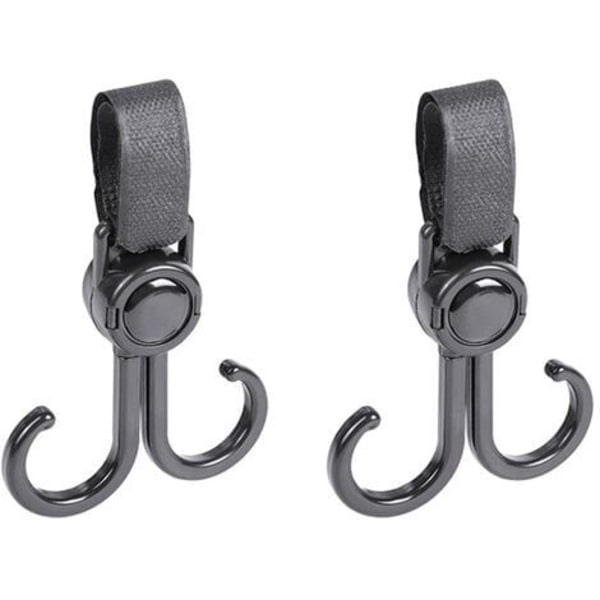 Dubbla barnvagnskrokar - 2-pack
