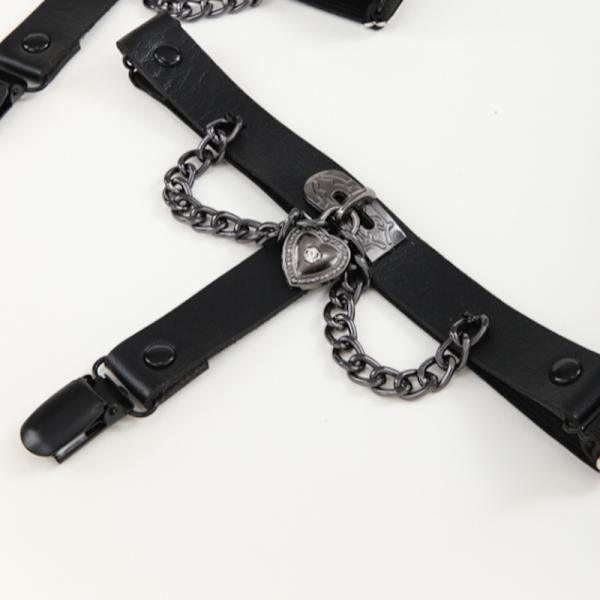 Dame benring strømpebånd body chain talje bælte kæde overalls kæde bælte bælte suspender linning