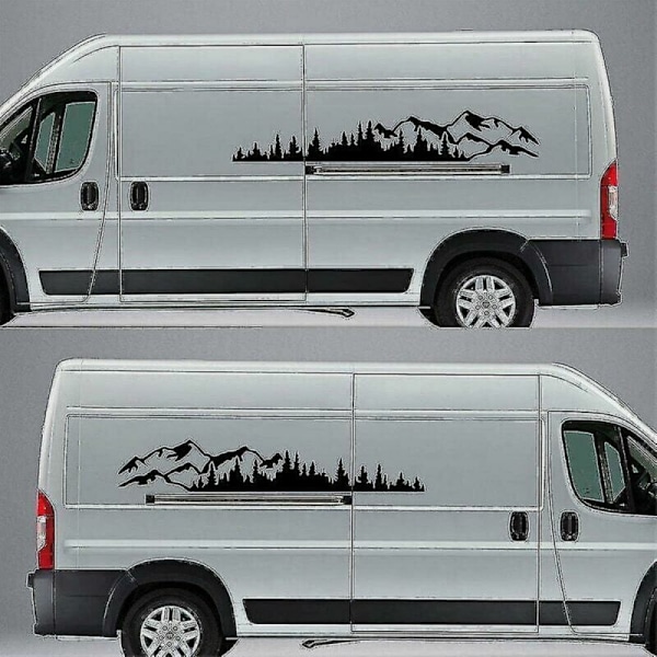 2 huoneen autotarra vuoristo metsä vinyyli autotarra kuorma-auto kuljetusikkuna autoteline Kajak koristeellinen vinyylitarra