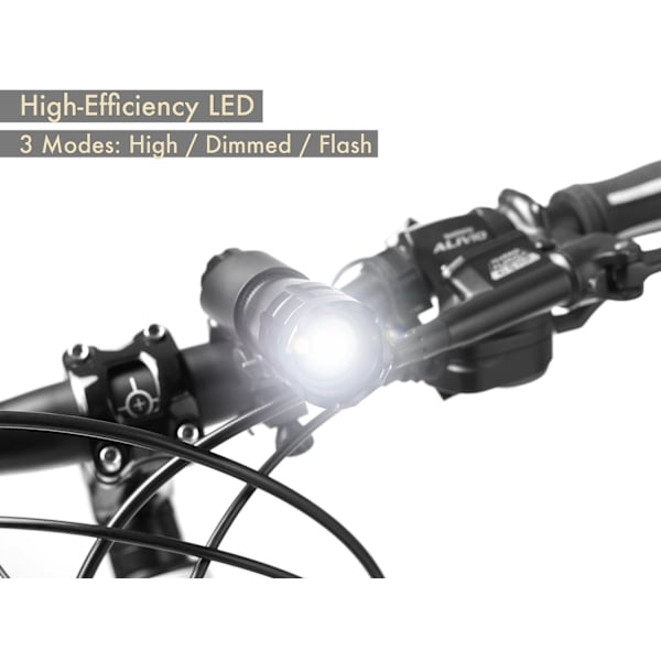 5W mountainbike forlygte cykeltorch kit Genopladelig zoom stærkt lys（Style 4）