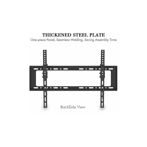 TV Veggfeste for 32-70 Tommer (81.3-177.8 cm) LED LCD Plasma og Buet Skjermer, Maks Kapasitet 50kg, Svart