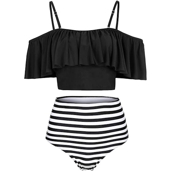 Tummy Control badedragter til kvinder, Off Shoulder S