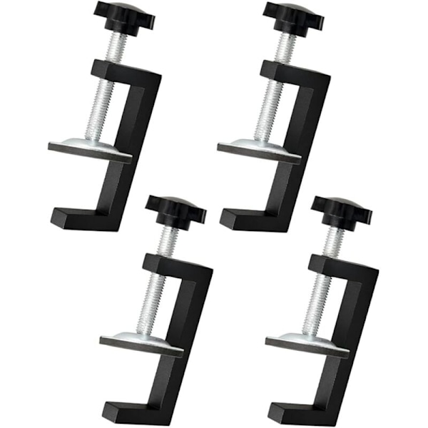 4st Klämsats, 10-57mm Klämområde, Justerbar G-Klämma, Snickarklämma Clip Fixture, Bordsklämma Tillbehörsverktyg, Lämplig för Fixering av Trä,