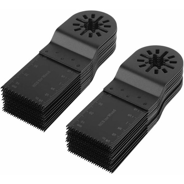 20st 34mm Multifunktionella sågblad oscillerande set, multifunktionellt maskinblad, träsvängsågblad träsågdo stålblad med djupmarkering