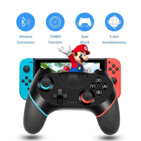Trådløs controller til Nintendo Switch, Bluetooth Joystick Switch