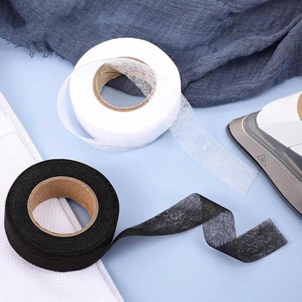 60M Strykjärn Hemming Tape, för Limning eller Strykning, Ändringar och Fållningsverktyg, Fållband för Att Foga Samman Tyger, Byxor, Gardiner, Kläder (20mm-b)
