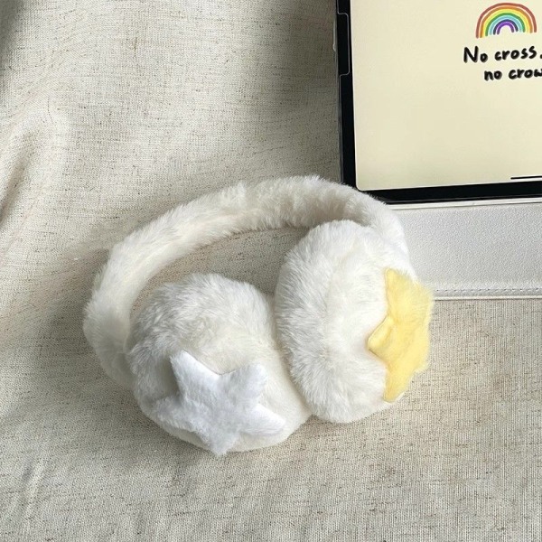 Winter earmuffs, soft earmuffs, adjustable winter earmuffs behind the head, suitable for running and cycling