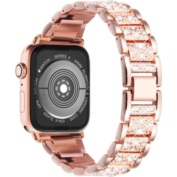 Kompatibel med Apple Watch-remme 41mm 40mm 38mm, Dame Bling Diamond Rhinestone-rem til Apple Watch-rem SE/iwatch-rem Serie 8 7 6 5 4 3 2 1,