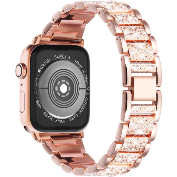 Kompatibel til Apple Watch-remme 41 mm 40 mm 38 mm, Dame Bling Diamond Rhinestone-rem til Apple Watch-rem SE/iwatch-rem Series 8 7 6 5 4 3 2 1,