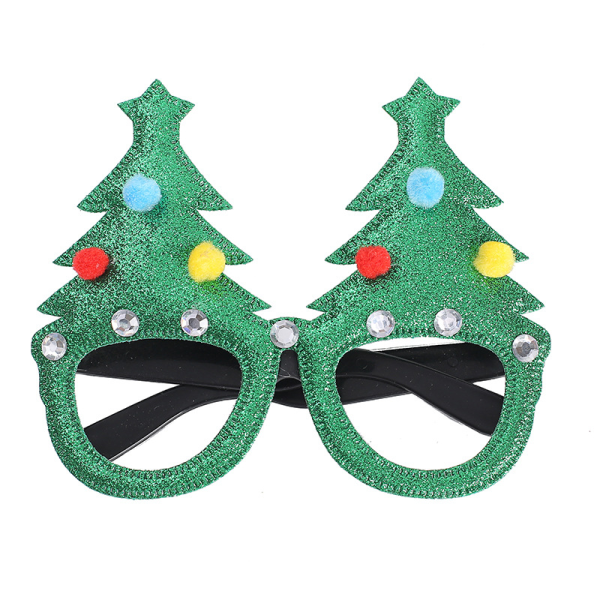 24 STK Julefest Glitter Briller Innfatning Ferie Glitter Chr