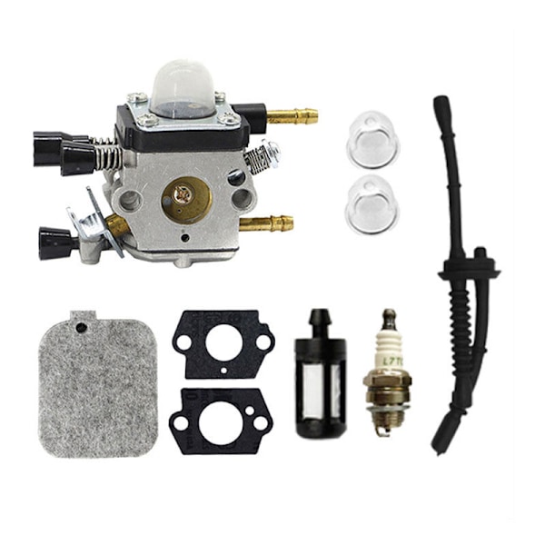 Carkio förgasarbyteskit med Amorcation-päron, luftfilter, kompatibelt bränslefilter med Souffleur STIHL BG45 BG46 BG55 BG65 BG85 BB