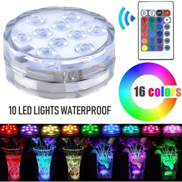 Undervattens LED-lampor 10 Ip68 Vattentäta undervattens LED-lampor，HANBING