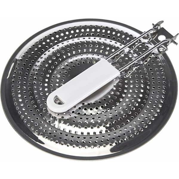 Varmeplate i rustfritt stål 21 cm kun for gasskomfyr --—