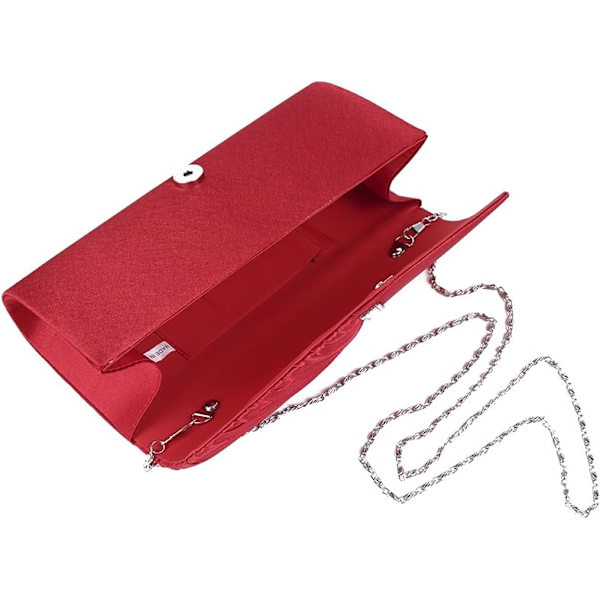 27cm×5cm×11cm -Hvid-Aftenpose Damehåndtaske