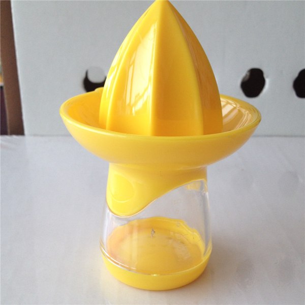Køkkenpresser, citron- og limepresser og -reamer, gul, plast