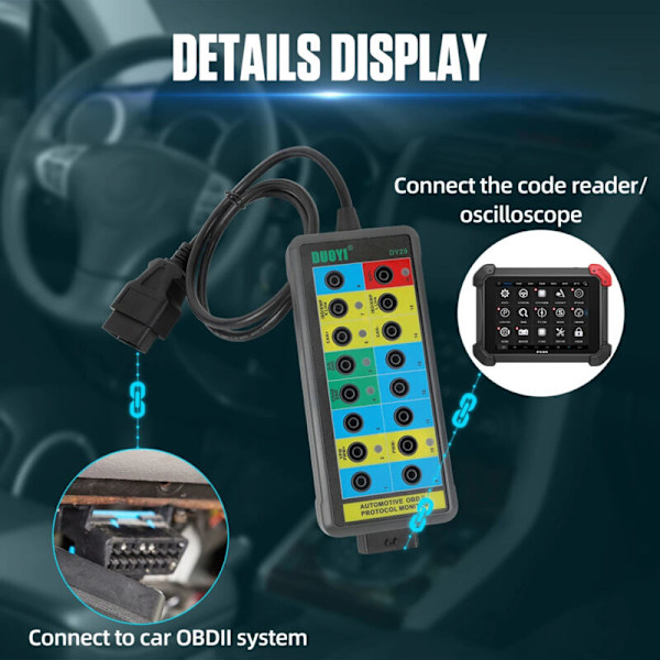 Elektriska diagnostikverktyg Bussanalysator Business Driving Box Can CAN-bussdrift med LED-ljus LED Automatisk Obdii Protokolldetektor 16 stift med 35-in