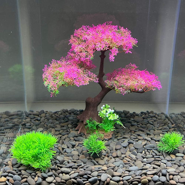 Plastakvariumplanter egnet for akvarier T1162
