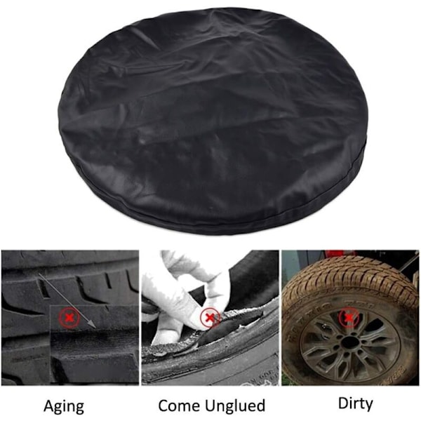 14\" Tums Nödhjulsskydd Passar Alla Diameter (60cm-66cm/24-26\") Vattentätt bilskydd
