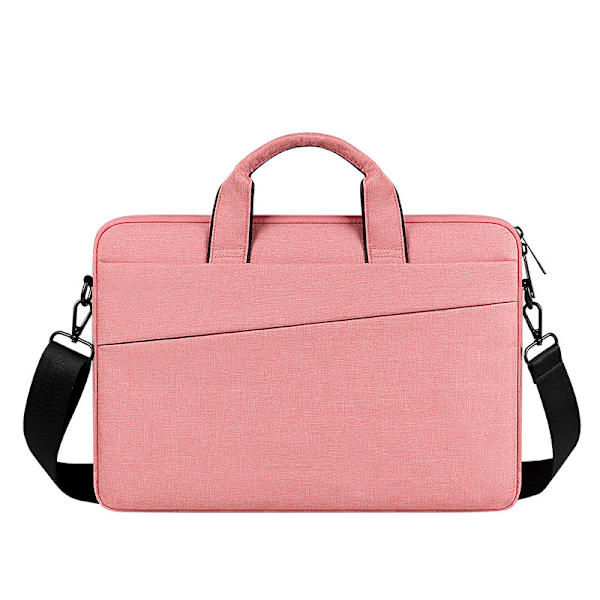 14-tums bärbar datorväska kompatibel med 14\" bärbar dator Chromebook, 14 MacBook Pro A2442, polyester budväska bärväska för män kvinnor, rosa