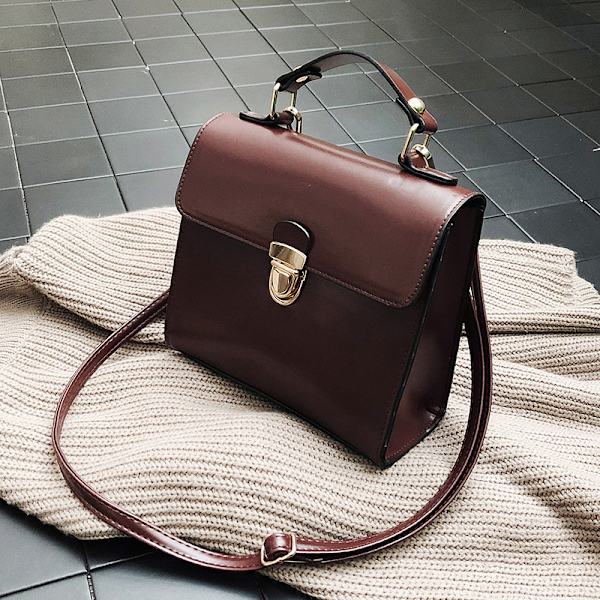 Brun Kollektion Håndtasker - Læder - Skuldertaske/taske/crossbody med justerbar og aftagelig skulderrem - Dame