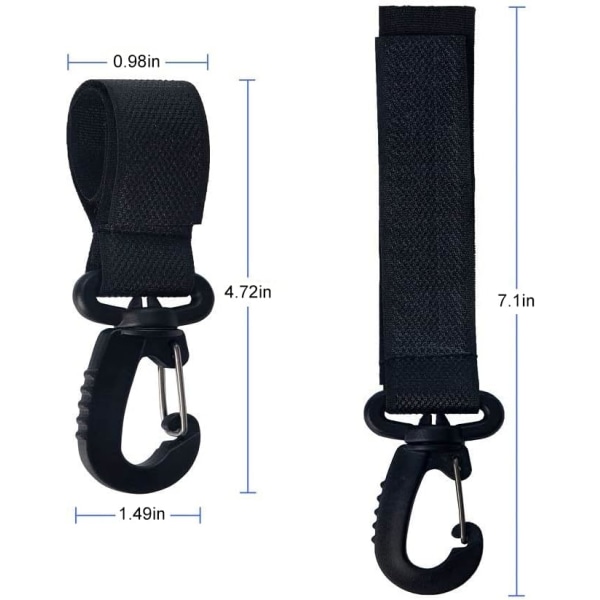 Koukut (2 kpl) Rattaille, Rattailuklipsi, Rattailutarvike, Rattailaukkulaukut, Yleiskäyttöiset Rattailukoukut, Ostoksesi, Laukut ja Ostoskassit Ripustamiseen
