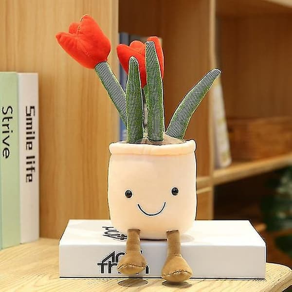 30cm Imiteret Tulipan Plante Plys Legetøj Blå