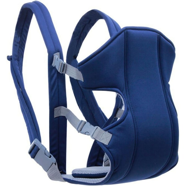 Ergonomisk justerbar baby carrier spedbarn bæresele bomull hofte sete baby carrier nyfødt fysiologisk bæresele stropp for 3,5-15 kg baby marineblå,