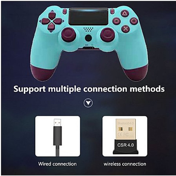 Trådløs Ps4-spilkontroller Bluetooth-controller Dobbelt hoved Snowflake-håndtag Joystick Mando Gamepad til 4 spillekonsoller