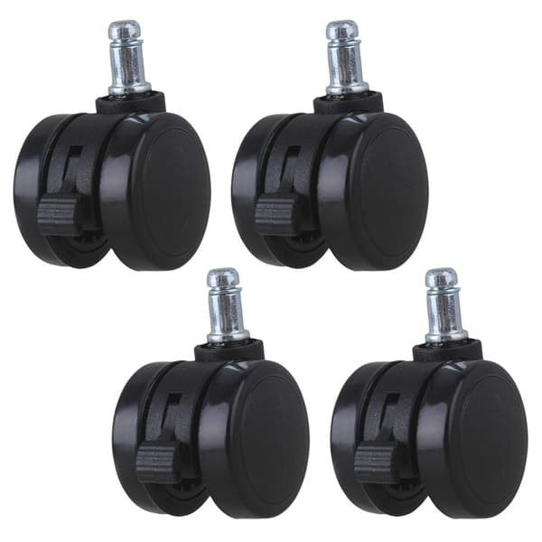 Soffa Kontorsstol Swivel Broms Hjul Rullring Stam Set med 4