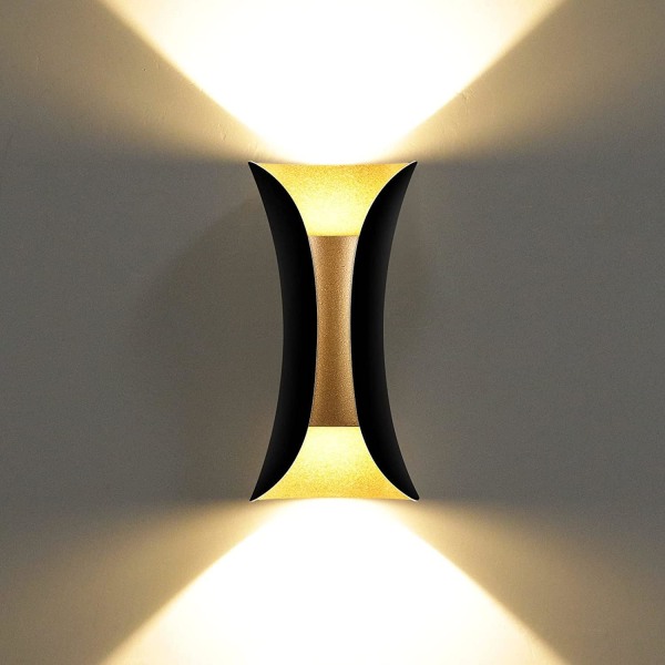 10W Kreativ Moderne LED Væglampe Væglampe Vandtæt IP65 Aluminium LED Væg Vask Indendørs Udendørs til Soveværelse Stue Badeværelse Indgang Trappe
