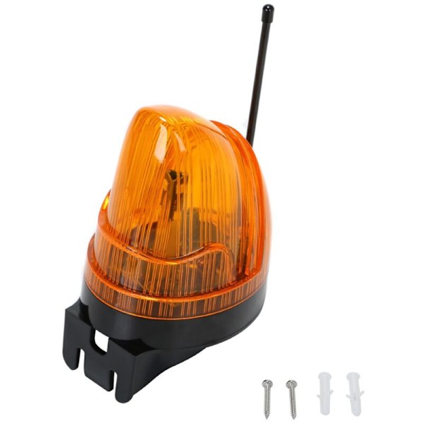 220V Universell Automatisk Grind Blinkande Lampa med 433.92Mhz Antenn LED Blinkande Ljus AC/DC 12V - 265V Bred Spänning, Vattentät med Installationsfäste