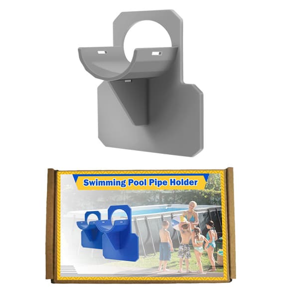 Sæt med 2 pool slangeholdere, pool adapter, blå pooltilbehør, til poolslanger inden for 38 mm