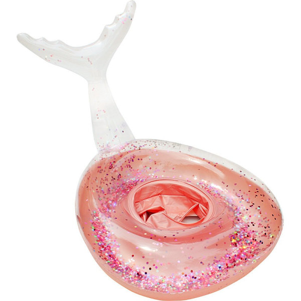 Ny Glitter Mermaid Tail Svømmering (Glitter Mermaid Tail Seat Ring (1-5 år))