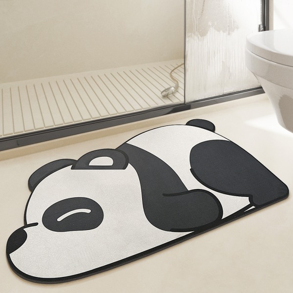 Sarjakuva wc-oven liukumaton matto 50*80CM kotitalous kylpyhuoneen sisäänkäynti vedenimevä matto wc jättiläinen panda nopeasti kuivuva tyyny