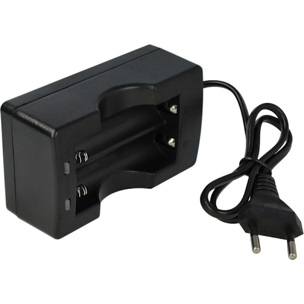 Batterioplader kompatibel med 17.670, 18.650 batterier, Li-ion husholdningsbatterier (3,7V)