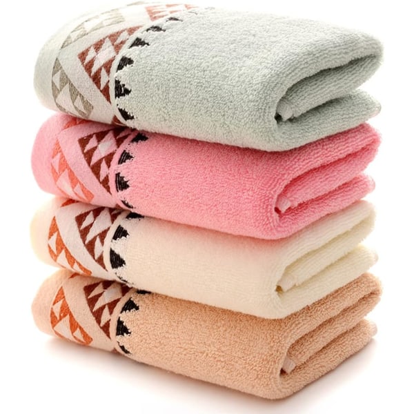 4-delade handduksset, kökshanddukar i 100 % bomull, 35 x 75 cm, handdukar