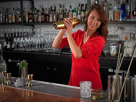 Rustfrit cocktailshaker-sæt (guld), 820 ml og 650 ml