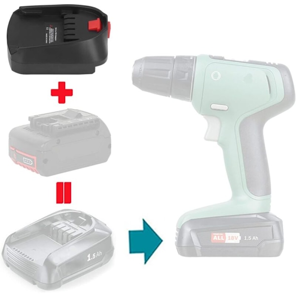 BOSB18C Batteriadapter Konverter Lithium Batteriadapter til Bosch BAT618 18V Li-ion Batterier Konverter til Bosch Type B til Bosch Type C