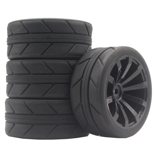 4 kpl maastoajoneuvon renkaat, universaalit 1/10 RC-auton kiipeilyrenkaat 65 mm M4 RC-kauko-ohjattavat renkaat