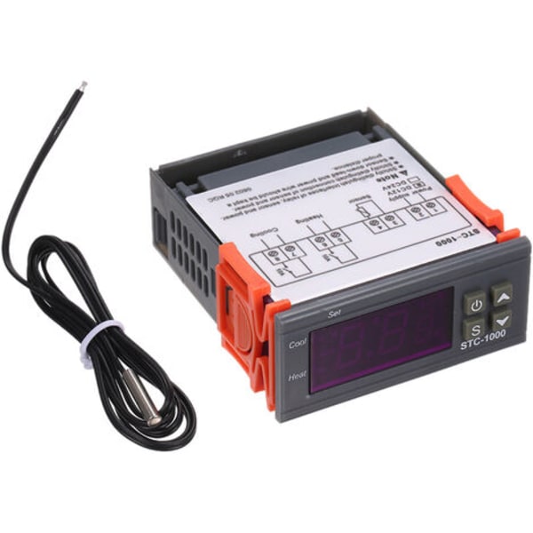 12V - 12V Digitaalinen lämpötilan säädin STC-1000 -jääkaappi- ja lämmitystermostaatti