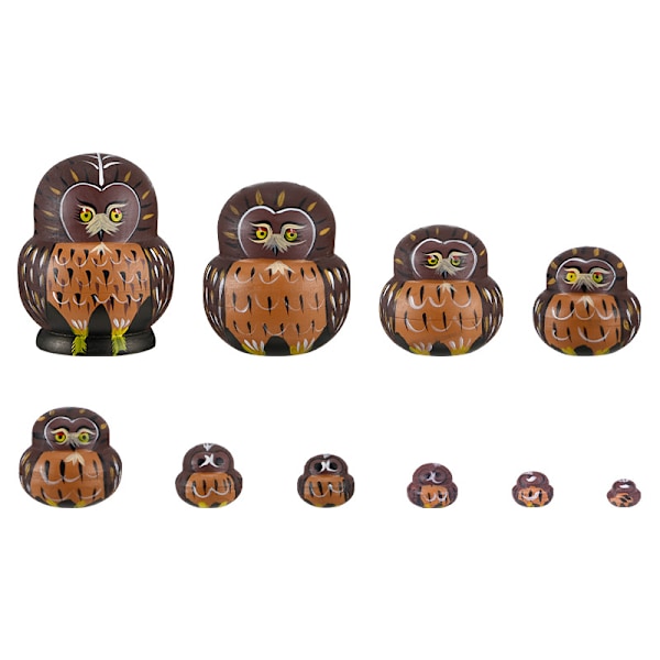 Rysk docka i trä matryoshka DIY dockset för barn 10 lager(stil 1)