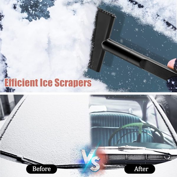 Isskraper for bil frontrute, multifunksjonell isskraper frost snøfjerner verktøy, snøskrape for biler, 1 pakke
