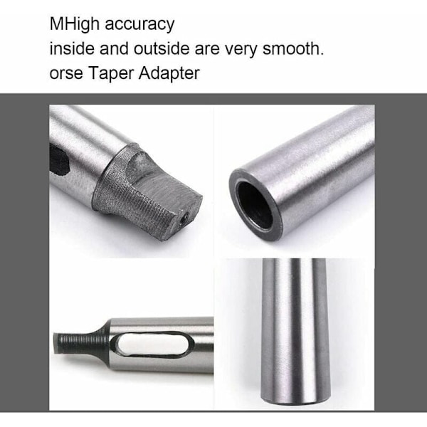 Morse-kartioholkin supistusadapteri jyrsinkoneeseen ja sorviin (MT1 - MT2, MT3 - MT2, MT3 - MT4, 3 kpl)