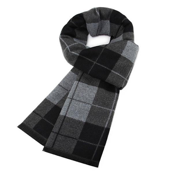 Herrscarf, blandad, varm vinterscarf, herr, casual, rutig scarf