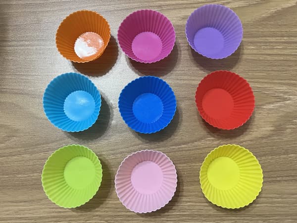 Bakeform, 1 sett med 20 kakeemballasjefarger (tilfeldig farge)