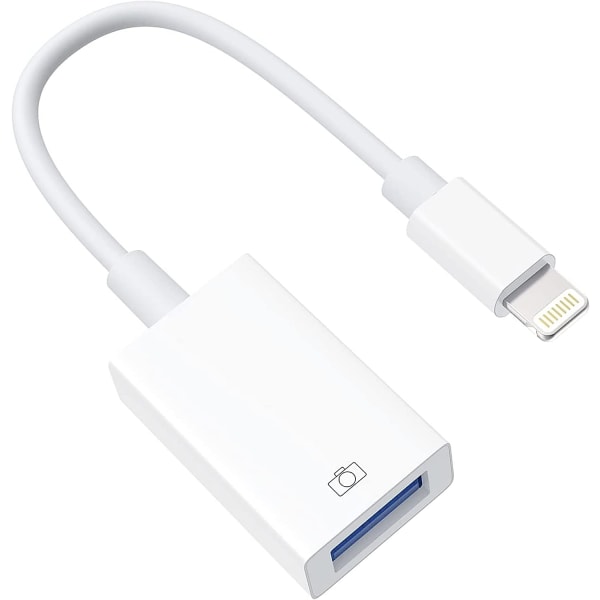 2 stk USB Adapter til iPhone USB til OTG Lightning til USB Kabel Ada