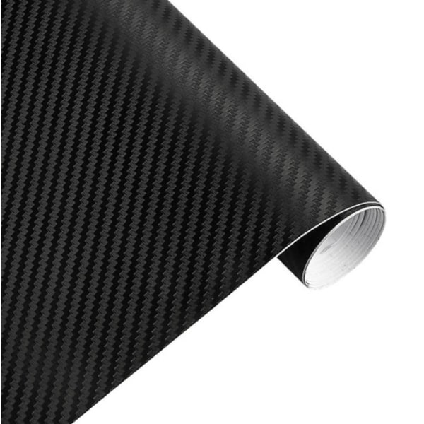 Hiilikuitukalvo autoon, 3D-liimautuva itseliimautuva kalvo 30 x 127 cm, suojaava hiilikuitukalvo autoon, moottoripyörään, polkupyörään.
