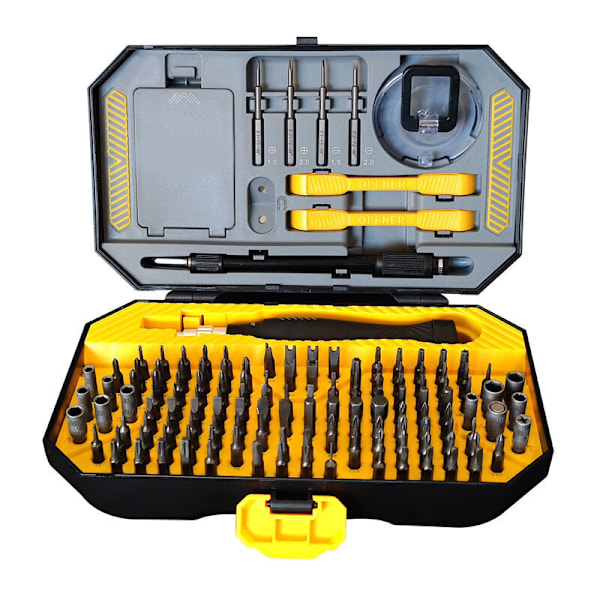 Pieni ruuvimeisselisarja 145 in 1 Tarkkuus magneettinen ruuvimeisselisarja pinseteillä, litteä, Phillips, Pentalobe, Torx-tähtiruuvimeisseli tietokoneelle, puhelimelle