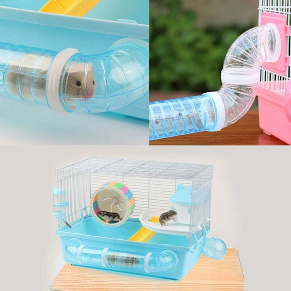 Hamster tunnlar, DIY extern hamster tunnelrör träningsburtillbehör DIY hamster tunnel för hamster möss och andra små husdjur
