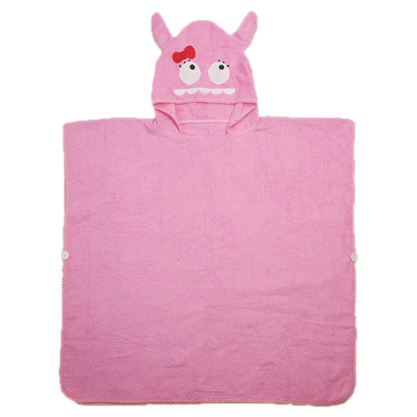 Badekåbe Børnebadekåbe Pink Monster Sweater 70*140cm
